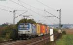 193 840-6 mit einem Containerzug bei Ellental 12.10.15