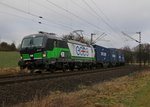 193 212 mit Containerzug in Fahrtrichtung Süden.