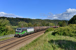 193 264 mit einem Kesselzug am 05.10.2016 bei Sandbach.