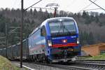 193 519 unterwegs in den Süden bei Villnachern (CH) am Nachmittag des 14.03.2020.