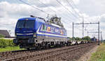 Güterzug mit der RTB Cargo Lok 193 792 am 22.07.20 in America (Niederlande).