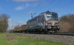 Lokomotive 193 483 am 18.03.2023 mit einem Güterzug in Lintorf.