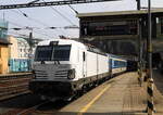 9180 6199 567-5  D-RAILL als Zuglok für den Eurocity Berliner hier beim Halt in Ústí nad Labem  02.06.2023  10:31 Uhr.