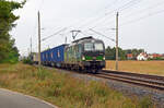 Mit einem Containerzug der polnischen Spedition Loco Transsped rollte 193 738 der LTE am 03.10.23 durch Wittenberg-Labetz Richtung Falkenberg(E).
