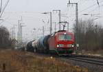 Zug 52164 mit Lok DB 193 376 am 23.01.2020 durch Anklam.