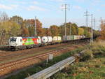 DB Cargo AG 193 361 (NVR-Nummer: 91 80 6193 361-3 D-DB) mit Containerzug am 13. November 2020 auf dem Berliner Aussemring bei Diedersdorf.
