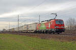 Am 05.02.23 führte 193 310 einen Schenker-KLV durch Gräfenhainichen Richtung Wittenberg nach Rostock.