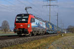Güterzug von SBB CARGO INTERNATIONAL mit Vectron 193 462 bei Bollodingen auf der Fahrt in den Süden am 19.