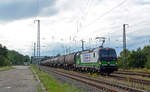 193 211 der Ecco Rail schleppte am 01.07.20 einen Kesselwagenzug durch Saarmund Richtung Schönefeld.