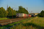 Am Abend des 23.06.2020 ist 193 824 (RTB Cargo) im Maintal bei Thüngersheim in Richtung Norden unterwegs.