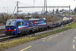 Güterzug von SBB CARGO INTERNATIONAL mit der noch sehr sauberen Vectron 193 532  Nightpiercer  bei Stein Säckingen am 10.