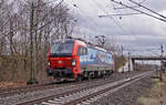 Lokomotive 193 462 am 17.02.2021 in Lintorf.