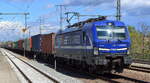 RTB CARGO GmbH, Aachen [D] mit der ELL Vectron  193 791  [NVR-Nummer: 91 80 6193 791-1 D-ELOC] und Containerzug am 05.05.21 Durchfahrt Bf.