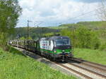 eccorail 193 211 mit Autotransportwagen Richtung Fulda, am 19.05.2021 in Oberhaun.