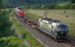 Lokomotive 193 219 am 23.08.2021 mit einem Güterzug in Gemünden.