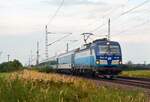 193 298 führte am 12.09.21 den umgeleiteten EC 179 von Berlin nach Prag durch Gräfenhainichen Richtung Leipzig.