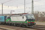 ELL 193 950 mit einem KLV Richtung Apolda, am 01.02.2023 in Weimar.