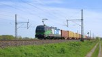 ELL 193 238, im Einsatz für WLC, zieht KLV-Zug durch Dedensen-Gümmer in Richtung Wunstorf am 06.05.16.