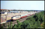 103136 passiert hier am 6.7.1991 um 17.19 Uhr mit dem IC 604 Richtung Mannheim die Stadt Hockenheim.