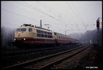 103128 erreicht hier mit dem IC 639 Teutoburger Wald in Richtung Osnabrück fahrend am 23.11.1991 um 11.14 Uhr den Ortsrand von Hasbergen.