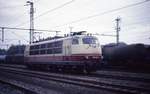 103167 rangiert nach der Ankunft in Bad Bentheim am 21.10.2001.