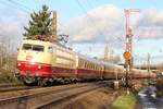 103 113-7 mit TEE auf der Main-Spessart Bahn bei Hanau HBF am 14.