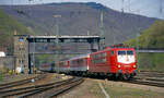 103 240-8 - Bingen (Rhein) Hbf - 09.04.1997 - EC 103, Hannover - Chur