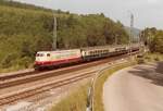 DB 103 219-2 (Bw Hamburg 1) mit IC 561 'Prinzregent' (Frankfurt-München) bei Eichstätt im Altmühltal am 14.