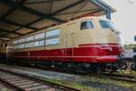 DB 103 113-7 im DB Museum Koblenz, September 2025.