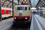 DB Museum Koblenz 103 245-7 am 10.10.26 in Wiesbaden Hbf 