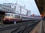 Die 103 245-7 fuhr am Freitag, 30.November 2007 mit dem EC 114  Wrthersee . Die Lok bespannte den EC von Mnchen Hbf bis Stuttgart Hbf. Hier konnte ich sie in Ulm Hbf ablichten.