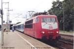 E 103 227-5 macht Halt in Elmshorn, auf ihrem Weg von Flensburg nach Hamburg-Altona (Sept.