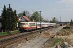 103 245 mit IC 73944 in Haspelmoor (15.04.2009)