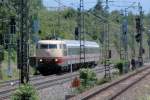 Historisch ist auch schon 103 245 mit dem IC 73944 am 07.06.09 von Mnchen nach Nrnberg in Langwied