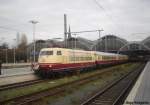 103 184 mit Sonderzug in Lbeck Hbf am 28.11.09