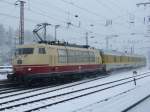 103 222 mit Messzug in Essen Hbf      Info:meine neue Hompage ist erffnet.