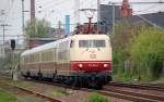 103 184 zieht am 02.05.10 den TEE durch Dessau Richtung Bitterfeld.