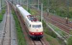 103 184 befand sich am 04.05.10 auf dem Weg von Dessau nach Dresden, als ich sie in  Holzweissig fotografierte.