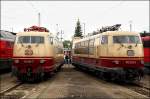 103 113 und 103 226 stehen im Bahnbetriebswerk Osnabrck.