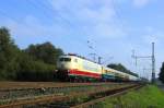 DB Fernverkehr 103 235 mit dem aus historischen IC- und TEE-Wagen gebildeten IC 1806 Köln Hbf - Hamburg-Altona (Diepholz, 10.09.10).