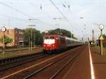 103 210-1 mit IR 2341 Wesertal  Schiphol-Berlin Ostbahnhof auf Bahnhof Salzbergen am 29-9-2001.