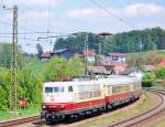 Sonderzug mit 103 184 auf der Heimfahrt Richtung Deutschland. (5.5.2011, Hallwang-Elixhausen)