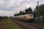 103 184-8 mit dem IC 2417 nach Kln Hbf bei der Durchfahrt durch Dsseldorf-Angermund am 17.07.2011