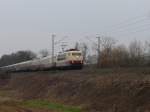 103 184 mit einem TEE in die Schweiz hier bei Norsingen bei Freiburg. 19.02.11