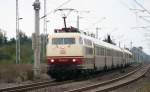 103 184-8 mit Sonderzug am 21.09.2011 in Geestgottberg