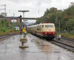 Aufgrund einer Streckensperrung der SFS zwischen Gttingen und Kassel wurde der Fernverkehr am 27.08.2011 ber die NSS umgeleitet. So dann auch 103 184-8 mit TEE nach Hamburg. Aufgenommen in Eichenberg.