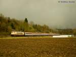 103 245 mit IC 118 nach Stuttgart Hbf am 13.01.2011 bei Reichenbach(Fils)