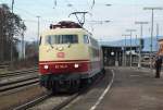 Wie in alten Zeiten: Am 25.11.2011 hielt 103 184 mit TEE 5460 Braunschweig Hbf - Wrzburg Hbf in Kreiensen