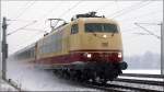 103 245-7 am 12 Februar 2013 in Kissing auf dem Weg nach Augsburg-Nrnberg