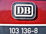 BR 103 136-8 im bay. Eisenbahnmuseum Nrdlingen. Foto: Sonntag, 08.10.06